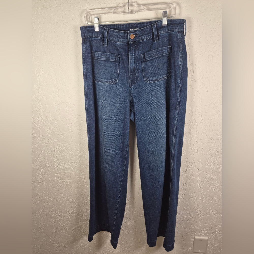 Old Navy Dark Blue Straight Leg Jeans